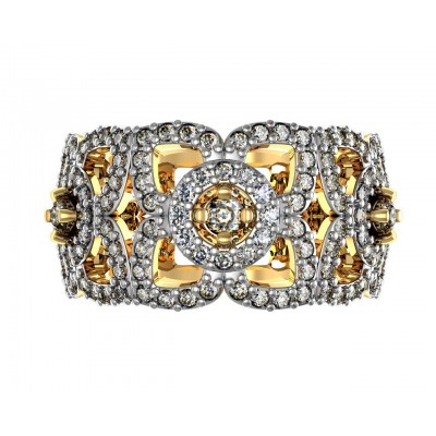 Delicate Diamond Band in Gold